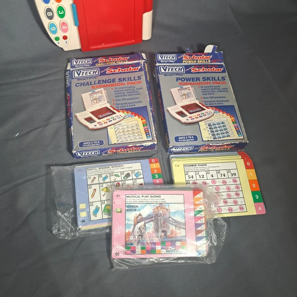 VTG VTech Talking Smart Start Scholar Learning Toy Expansion Packs Retro Kid Toy